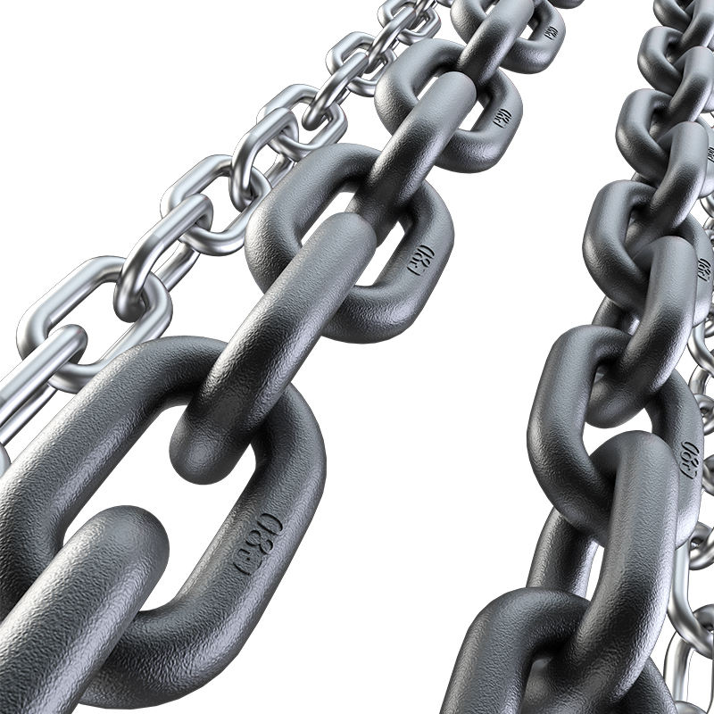 The 5mm lifting chain is used for weight training in the gym.
